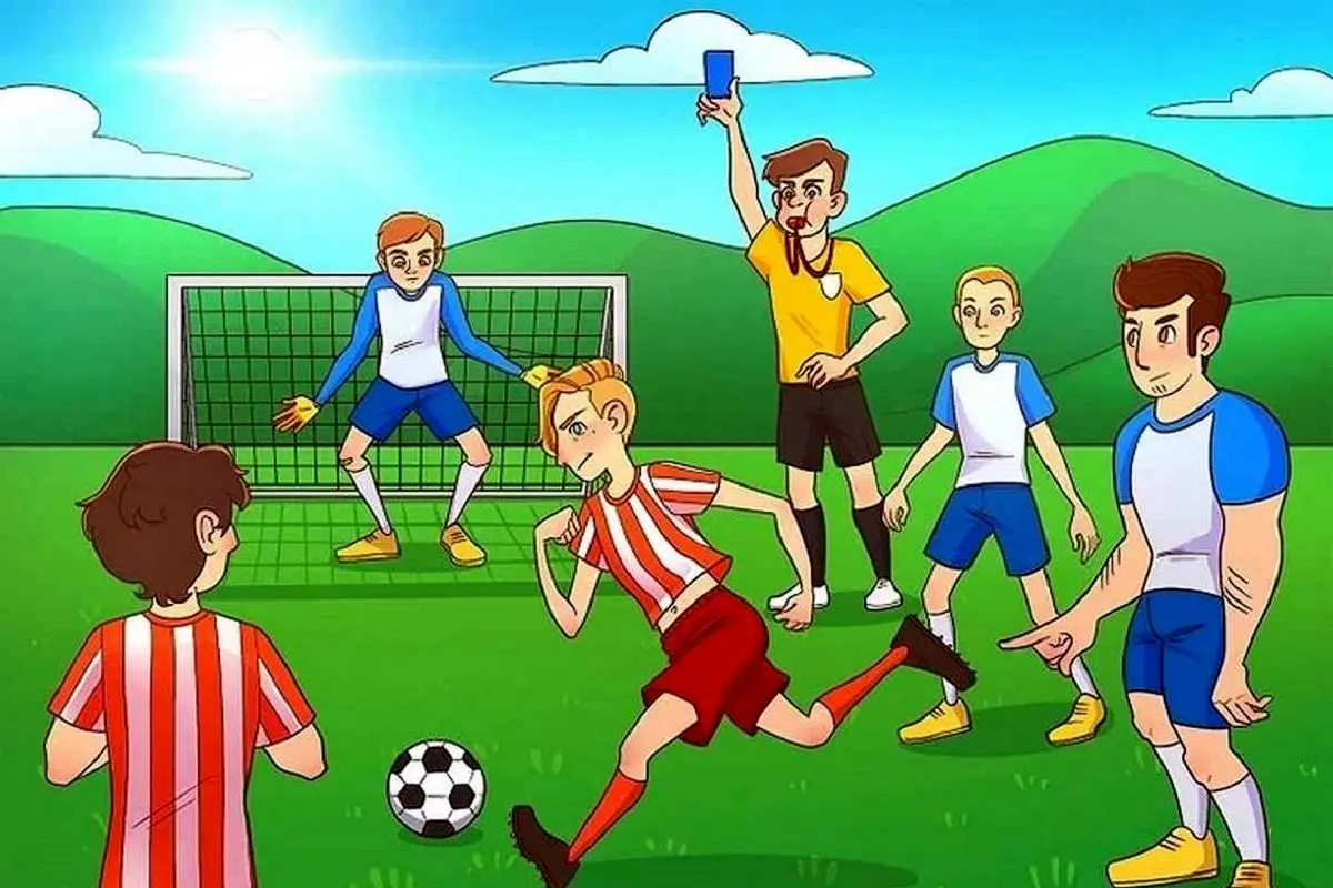 بازی-فکری-اشتباه-تصویری-زمین-فوتبال