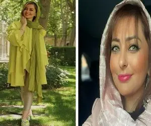 لباس سر تا پا طلاکوب "نفیسه روشن" تو تولد میلیاردیش؛ دست فرمون یارُ رو کرد صورتشو نه!