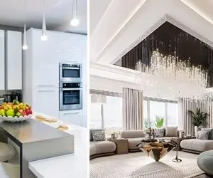 دکوراسیون مدرن خانه 155 متری / خانوم خودخواهانه کل خونه رو با نظر خودش چیده ولی عالی