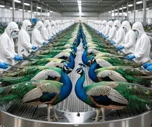 فرآوری طاووس؛ اسرار پرورش طاووس برای داشتن پرهای خیره‌کننده فروش میلیارد دلاری