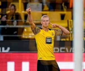 (ویدئو) گل عجیب و غریب هالند در دیدار دورتموند و یونیون