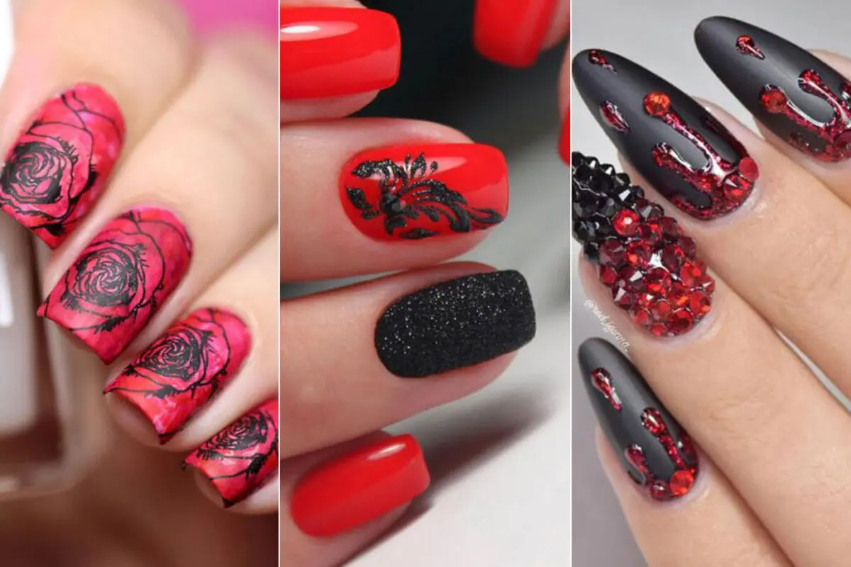 طراحی لاک قرمز