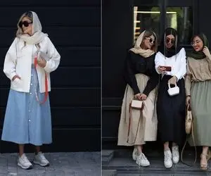 استایل کردن مانتو و دامن هم کار آسونیه! این روزا یکی کفتان میچسبه یکی دامن کلوش