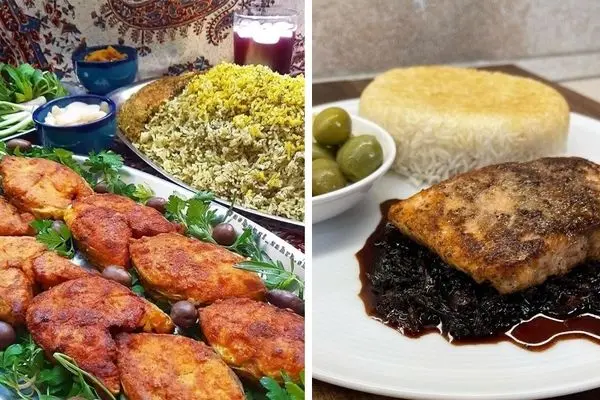 طرز تهیه پلو ماهی با سس اسفناج / یه طعم عالی از یه غذای خاص و متفاوت