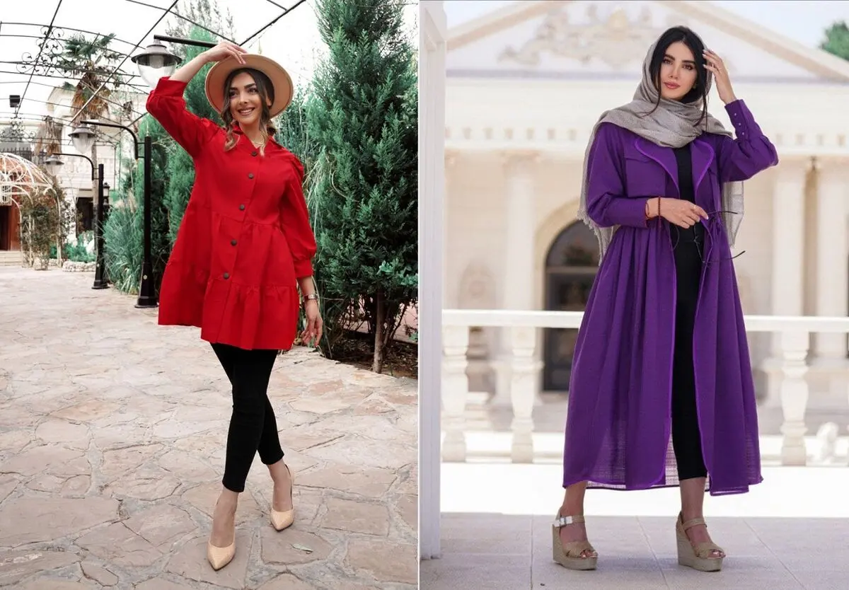 سه رنگ مانتو ترند 1402