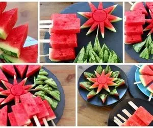 ایده های خلاقانه؛ میخوای از مهمونات خاص پذیرایی کنی؟ هندوانه رو اینجوری ژیگول برش بده