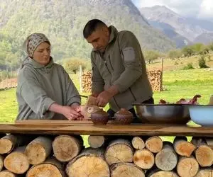 کله پاچه ؛ این زن وشوهر کله بره به این گنده گی رو چیجوری میپزن/ این همه سٌم چی میگه