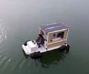 ماشین های پرشگفت؛ آقاهه تو انبار خونش یه ماشین دریایی ساخت نشست پشتش رفت وسط دریا