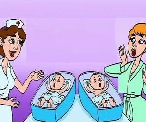 هوش تصویری؛ اگه زدی رو دست باهوشا بگو این خانوم دوقلو به دنیا آورده یا نه؟