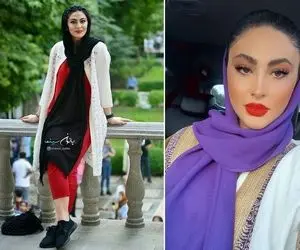 وقتی نامزد مریم مومن گل بارونش کرد و خانوم از ذوقش حرکت میزنه عجیب؛ لباس عیدای لوکسشو!