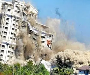 ترکاندن سازه ها ؛ ببینید با چه تخصص و دقتی پل و ساختمان های بزرگ یهویی بوم می ترکه !