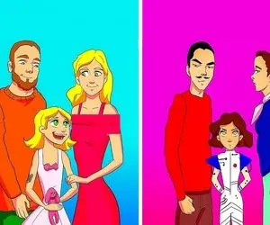 هوش تصویری؛ اگه فکر میکنی زیادی باهوشی بگو کدوم از این زن و مردا به جا بچه ربات دارند؟