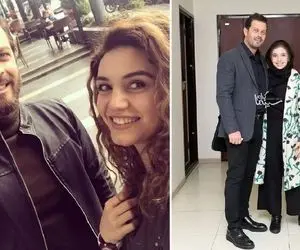 سِت لباس جذاب "پژمان بازغی" با نفس دخترش؛ آقای بازیگر اتو داره قد کشتی!