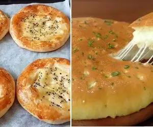 طرز تهیه نان سیب زمینی پنیری / خوشمزه ترین نون خونگی رو اینجوری بپزید