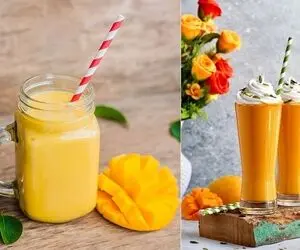 طرز تهیه میلک شیک انبه؛ بیاین ببینید چی براتون آوردم یه جذااابِ بهشتی