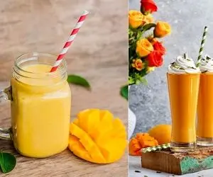 طرز تهیه میلک شیک انبه؛ بیاین ببینید چی براتون آوردم یه جذااابِ بهشتی