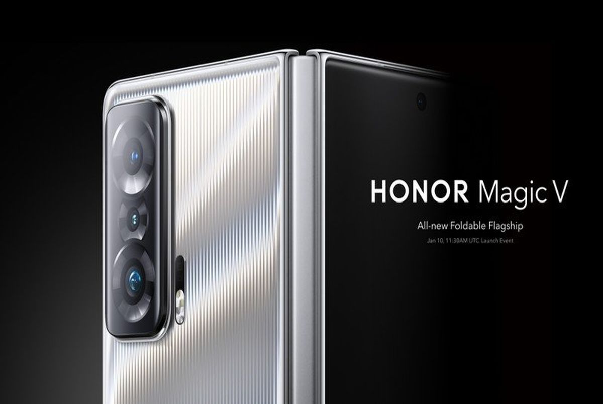 Honor Magic V pricing tipped, promo image showcasing leather back emerge