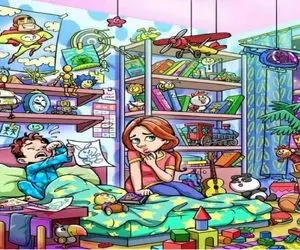 بازی فکری؛ فقط یه عقاب دنبال شکار می تونه خرگوش بچه رو تو اتاق بهم ریخته پیدا کنه