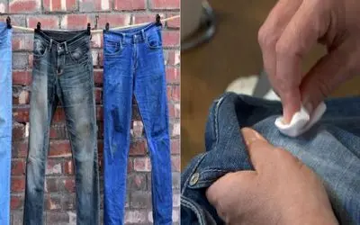 چطور لکه چربی را از لباس جین بدون دردسر پاک کنیم؟/ با این روشا مثل روز اول تمیزش کن!