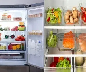 راهنمای چیدمان و نظم دهی یخچال به روش کره ای ها / اینهمه شیک و لاکچری بودن روا نیست