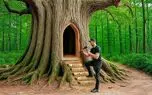 معماری خلاقانه / ساخت پناهگاه مخفی درون درخت غول با سوراخ کردن پیکره با پیکور