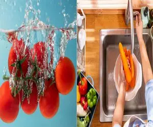 مراحل شستن میوه و سبزی با جوش شیرین/ با این روش میوه‌ هات رو جور دیگه تمیز بشور