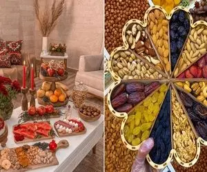 راهکارهایی برای زیاد نشون دادن آجیل چله؛ کم بخر زیاد به نظر بیارش عقل مردم به چشمشونه