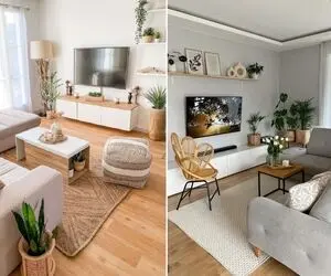 فرش های مدرن پذیرایی / اگه هال مثه قفس تنگ و تاریکه نباید فرش کلاسیک بندازی اینا مده