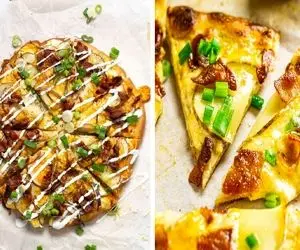 پیتزای سیب زمینی رو با این رسپی فقط تو رستوران پیدا میکنی؛ خوشمزگیش روانتو بازی میگیره