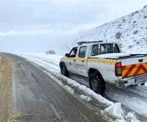 لغزندگی جاده‌ها در ۱۰ استان بر اثر بارش برف و باران