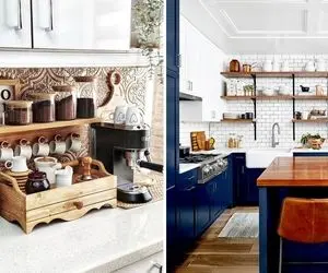 ایده های 2024 برا چیدمان روی کابینت آشپزخانه / زنه فامیل میاد سرک میکشه ببینه حظ کنه