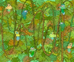 هوش تصویری؛ اگه قدرت چشمات از عقاب هم بهتره مار رو تو عکس زیر 30 ثانیه پیداش کن!