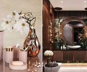 دیگه حموم دستشویی مثل قدیم نیست لاکچری بودنش مهمه / ست های جذاب و زرق و برق دار