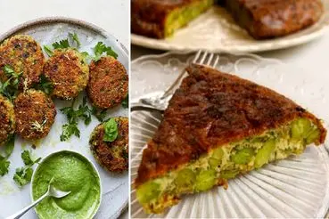 طرز تهیه کوکوی باقالا سبز ترد و عالی / شام خوشمزه ای که از خوردنش سیر نمیشی