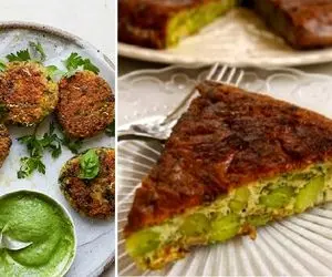 طرز تهیه کوکوی باقالا سبز ترد و عالی / شام خوشمزه ای که از خوردنش سیر نمیشی