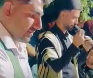 آواز پرطمطراق؛ تو عروسی وحید طاهری آهنگ خوند ترامپ تو دی کوتا بیا