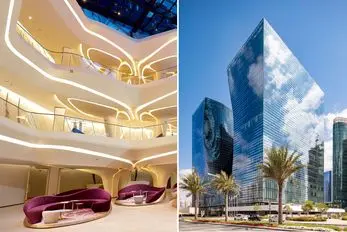 آخرین شاهکار زاها حدید که خود آنرا ندید و مُرد؛ هتلی که شب یک نما دارد و روز رخی دیگر