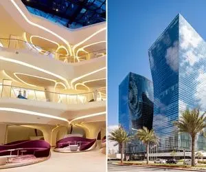 آخرین شاهکار زاها حدید که خود آنرا ندید و مُرد؛ هتلی که شب یک نما دارد و روز رخی دیگر