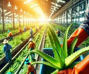 مستند کشاورزی؛ چگونه ژل آلوئه ورا در مقیاس عظیم در کارخانه ساخته می شود؟