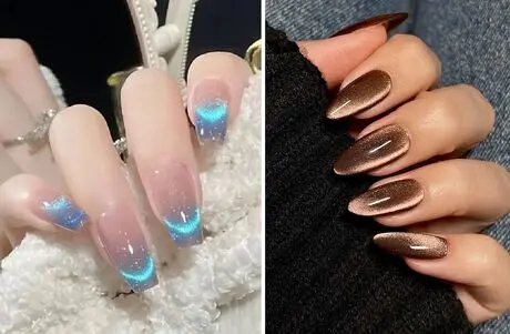 ایده ای جدید و خاص برای ژلیش ناخن؛ لاک ژل آیس و فرم هایی که بهش فوق العاده میان
