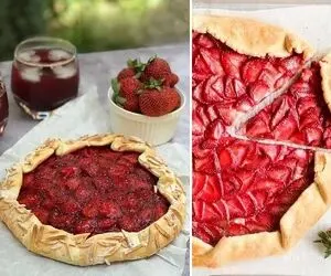 طرز تهیه گلت توت فرنگی / دسر خوشمزه تابستونی با رنگ و بوی فوق العاده