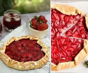 طرز تهیه گلت توت فرنگی / دسر خوشمزه تابستونی با رنگ و بوی فوق العاده