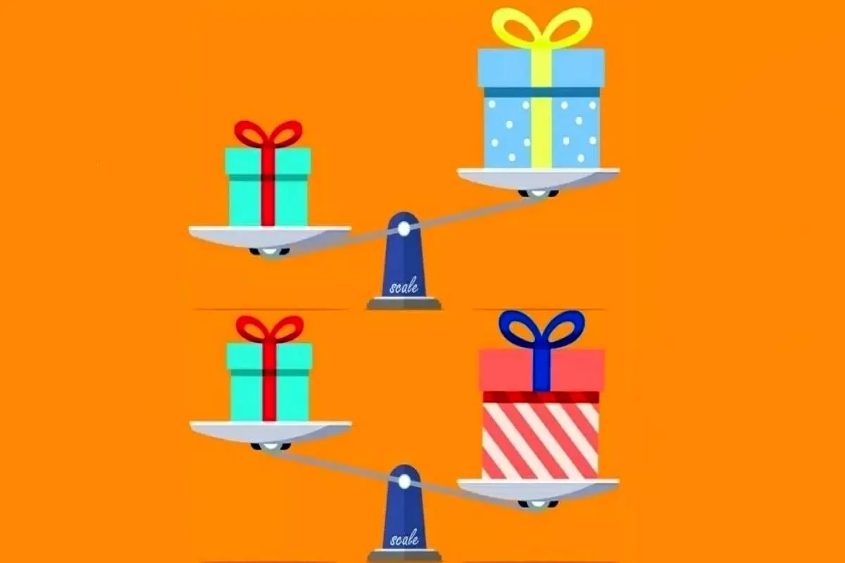 تست-هوش-یافتن-سنگین-ترین-جعبه-هدیه