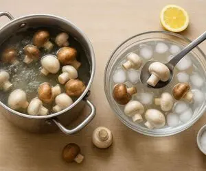 ترفندهای خانه داری؛ بهترین روش نگهداری قارچ / آموزش بلانچ کردن