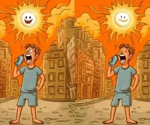 بازی فکری؛ این آسون ترین تست پیدا کردن تفاوت تصویره نتونی حلش کنی وضعیتت خرابه