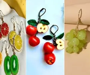 مدل های گوشواره میوه ای مناسب استایل های بهاری؛ زیبایی خوشمزه و خوش رنگ و لعاب