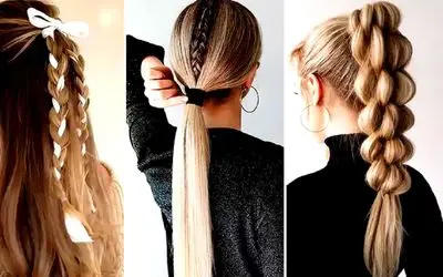 ایده بستن شیک موهای بلند؛ موهای قشنگو که ساده نمیبندن خوشگلیش دیده نشه به روز باش