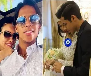 (عکس) پیام احساسی و عکس عاشقانه همسر مهدی قائدی برای او 