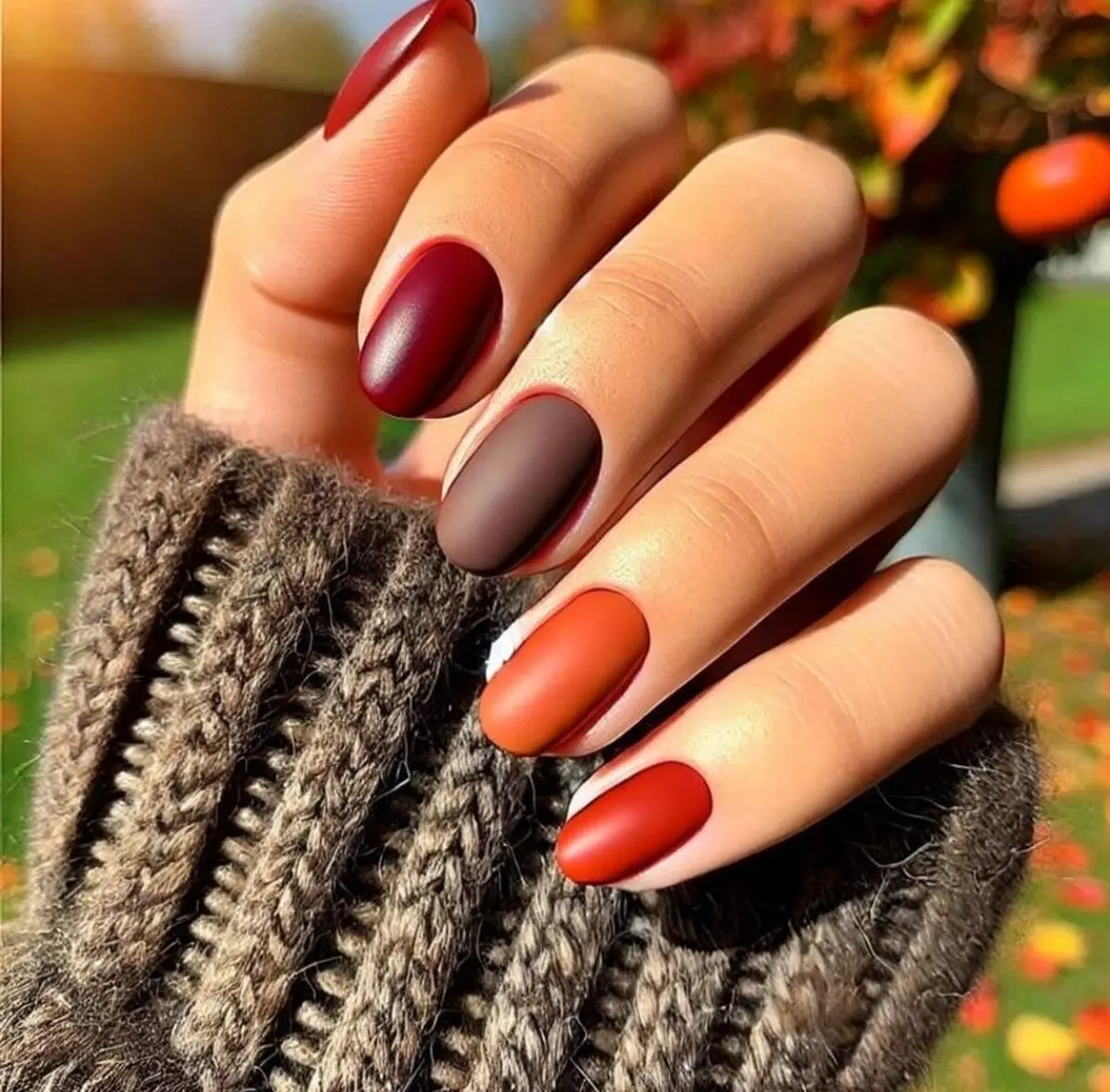 لاک ناخن پاییزی