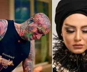 تتلو واسه کنسرت اینبار تتویی عجیب رو مغزش زد؛ لباس عروس جواهردوزی سحر!